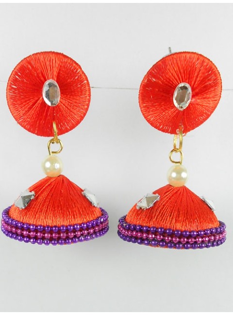 Silk Thread Earrings